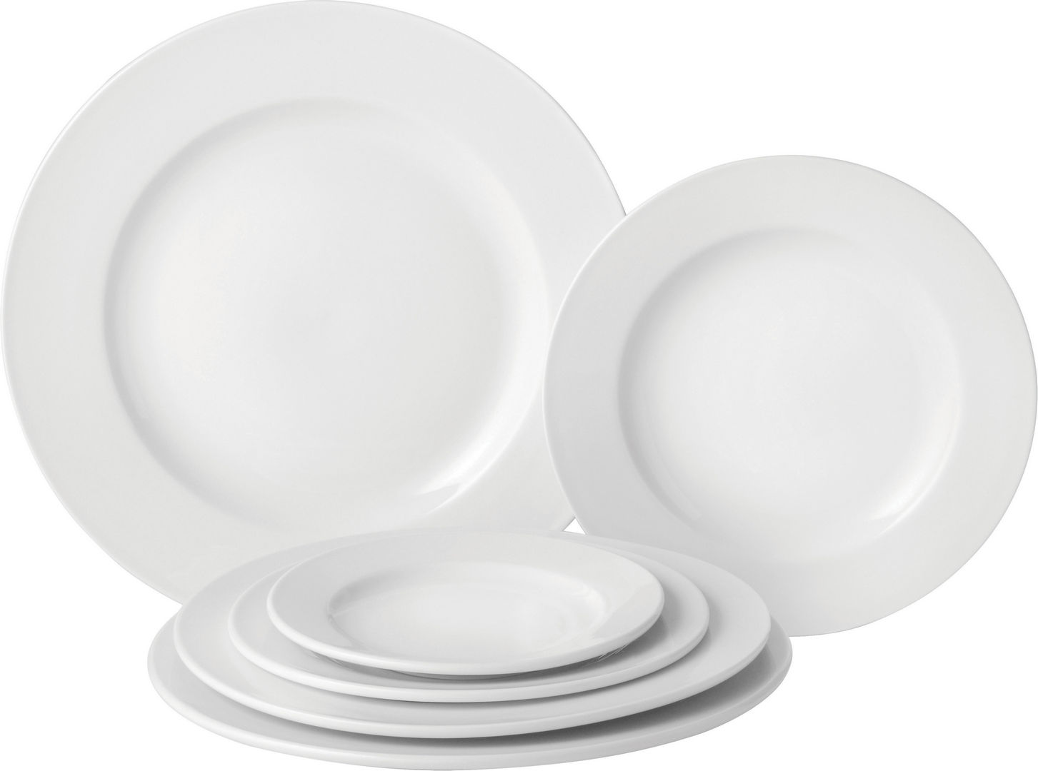 Pure White Wide Rim Plate 10